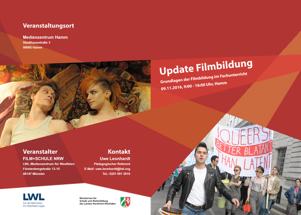 Der Flyer der Verantstaltung "Update Filmbildung" Hamm.